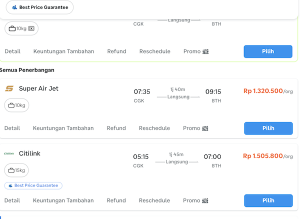 tiket pesawat Jakarta-batam
